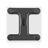 NNEAGS Glass LCD Digital Body Fat Scale Bathroom Electronic Gym Water Weighing Scales White