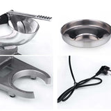 NNEAGS Dual Blade Ice Shaver Electric Stainless Steel Ice Crusher Slicer Machine Commercial