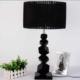 NNEAGS 2X 60cm Black Table Lamp with Dark Shade LED Desk Lamp