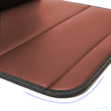 NNEAGS Leather Car Boot Collapsible Foldable Trunk Cargo Organizer Portable Storage Box Coffee Medium