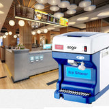 NNEAGS Ice Shaver Electric Stainless Steel Ice Crusher Slicer Machine 120KG/h