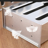 NNEAGS Stainless Steel Buffet Restaurant Spoon Utensil Holder Storage Rack 3 Holes