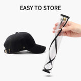 NNEAGS 10X Outdoor Protection Hat Anti-Fog Pollution Dust Protective Cap Full Face HD Shield Cover Adult Black