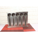NNEAGS 2X Stainless Steel Buffet Restaurant Spoon Utensil Holder Storage Rack 5 Holes