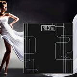 NNEAGS 2X 180kg Electronic Talking Scale Weight Fitness Glass Bathroom Scale LCD Display