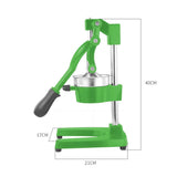 NNEAGS Manual Juicer Hand Press Juice Extractor Squeezer Orange Citrus Green