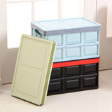 NNEAGS 2X 30L Collapsible Car Trunk Storage Multifunctional Foldable Box Green