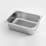 NNEAGS 2X GN Pan Full Size 1/2 GN Pan 10cm Deep Stainless Steel Tray With Lid