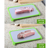NNEAGS 2X Kitchen Fast Defrosting Tray The Safest Way to Defrost Meat or Frozen Food
