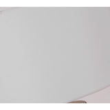 NNEAGS 60cm White Marble Bedside Modern Desk Table Lamp Living Room Shade with Cylinder Base