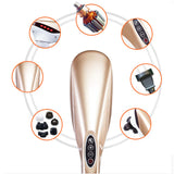 NNEAGS 2X 6 Heads Portable Handheld Massager Soothing Stimulate Blood Flow Shoulder Gold