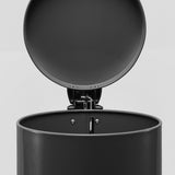 NNEAGS 2X Foot Pedal Stainless Steel Rubbish Recycling Garbage Waste Trash Bin Round 12L Black