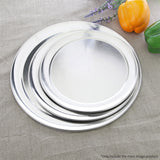 NNEAGS 2X 15-inch Round Aluminum Steel Pizza Tray Home Oven Baking Plate Pan