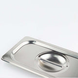 NNEAGS 2X GN Pan Lid Full Size 1/1 Stainless Steel Tray Top Cover