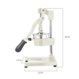 NNEAGS 2X Manual Juicer Hand Press Juice Extractor Squeezer Orange Citrus White
