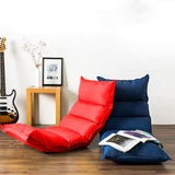 NNEAGS Foldable Tatami Floor Sofa Bed Meditation Lounge Chair Recliner Lazy Couch Red