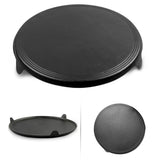 NNEAGS 2X 33CM Reversible Round Cast Iron Induction Crepes Pan Baking Cookie Pancake Pizza Bakeware