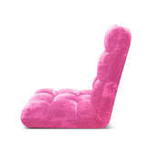 NNEAGS Floor Recliner Folding Lounge Sofa Futon Couch Folding Chair Cushion Light Pink