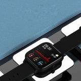 NNEAGS 2X Waterproof Fitness Smart Wrist Watch Heart Rate Monitor Tracker P8 Black