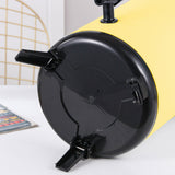 NNEAGS 8L Stainless Steel Insulated Milk Tea Barrel Hot and Cold Beverage Dispenser Container with Faucet Yellow