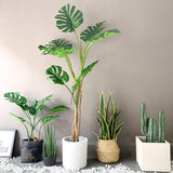 NNEAGS 2X 175cm Green Artificial Indoor Turtle Back Tree Fake Fern Plant Decorative