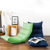 NNEAGS Foldable Tatami Floor Sofa Bed Meditation Lounge Chair Recliner Lazy Couch Green