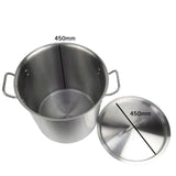 NNEAGS 71L 18/10 Stainless Steel Stockpot with Perforated Stock pot Basket Pasta Strainer