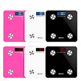 NNEAGS 2X Wireless Bluetooth Digital Body Fat Scale Bathroom Health Analyser Weight Black