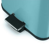 NNEAGS 2X 12L Foot Pedal Stainless Steel Rubbish Recycling Garbage Waste Trash Bin Square Blue