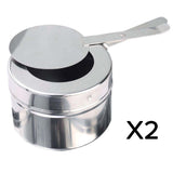 NNEAGS 2X 9L Stainless Steel Full Size Roll Top Chafing Dish Food Warmer