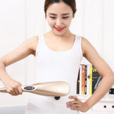 NNEAGS 6 Heads Portable Handheld Massager Soothing Stimulate Blood Flow Shoulder Gold
