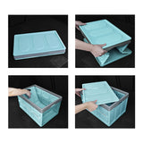 NNEAGS 2X 30L Collapsible Car Trunk Storage Multifunctional Foldable Box Blue