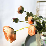 NNEAGS 12pcs Artificial Silk Flower Fake Rose Bouquet Table Decor Blue