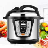 NNEAGS Electric Stainless Steel Pressure Cooker 12L 1600W Multicooker 16