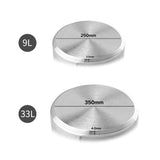 NNEAGS 9L Wide Stock Pot  and 33L Tall Top Grade Thick Stainless Steel Stockpot 18/10