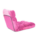NNEAGS Floor Recliner Folding Lounge Sofa Futon Couch Folding Chair Cushion Light Pink