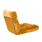 NNEAGS Floor Recliner Folding Lounge Sofa Futon Couch Folding Chair Cushion Apricot