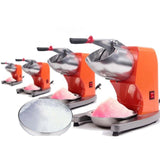 NNEAGS Ice Shaver Electric Stainless Steel Ice Crusher Slicer Machine Orange
