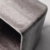 NNEAGS 2X 32cm Rock Grey Square Resin Plant Flower Pot in Cement Pattern Planter Cachepot for Indoor Home Office