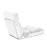 NNEAGS Floor Recliner Folding Lounge Sofa Futon Couch Folding Chair Cushion White