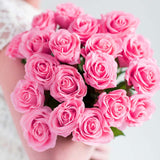 NNEAGS 20pcs Artificial Silk Flower Fake Rose Bouquet Table Decor Pink