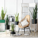 NNEAGS 2X 97cm Artificial Indoor Snake Sansevieria Plant Fake Decoration Tree Flower Pot
