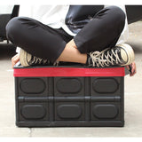 NNEAGS 2X 30L Collapsible Car Trunk Storage Multifunctional Foldable Box Black
