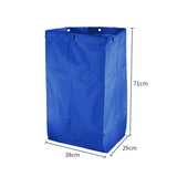 NNEAGS Oxford Waterproof Reusable Janitor Housekeeping Cart Replacement Bag Blue
