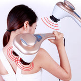 NNEAGS Portable Handheld Massager Soothing Heat Stimulate Blood Flow Shoulder 4 Heads