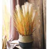 NNEAGS 137cm Artificial Indoor Potted Reed Bulrush Grass Tree Fake Plant Simulation Decorative