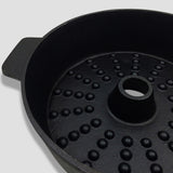 NNEAGS 2X 28cm Cast Iron Dutch Oven Pre-Seasoned Camping Stew Pot with Lid