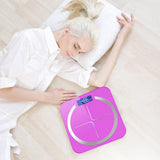 NNEAGS 2X 180kg Glass LCD Digital Fitness Weight Bathroom Body Electronic Scales Pink