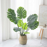 NNEAGS 2X 113cm Artificial Indoor Potted Turtle Back Fake Decoration Tree Flower Pot Plant