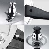 NNEAGS 2X Stainless Steel Pressure Cooker 10L Lid Replacement Spare Parts